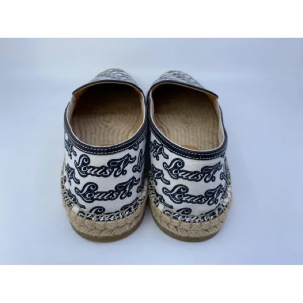 Louis Vuitton textile espadrilles 8.5 men’s USED - Picture 2 of 4